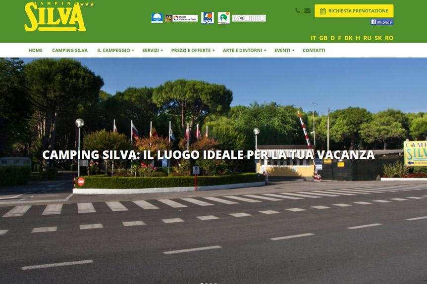 realizzazione sito web Camping Silva